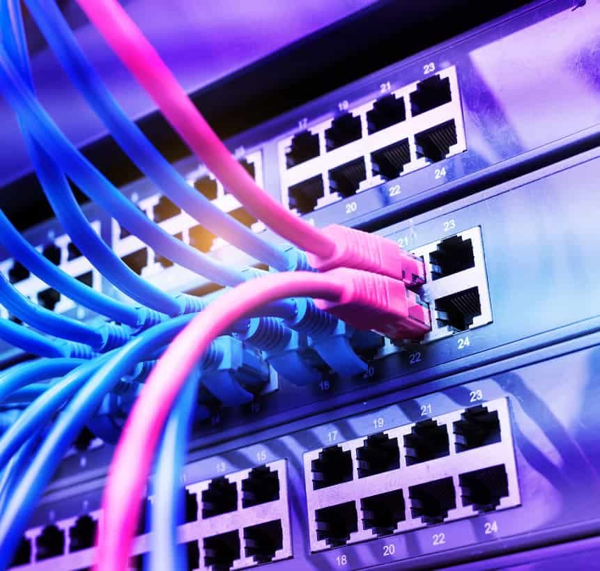 Network switch and structured cabling